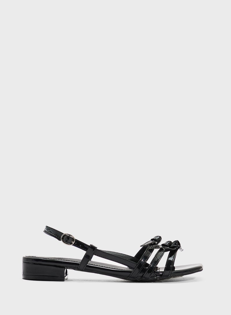 ELLA Flat Sandal With Bows - Image 1