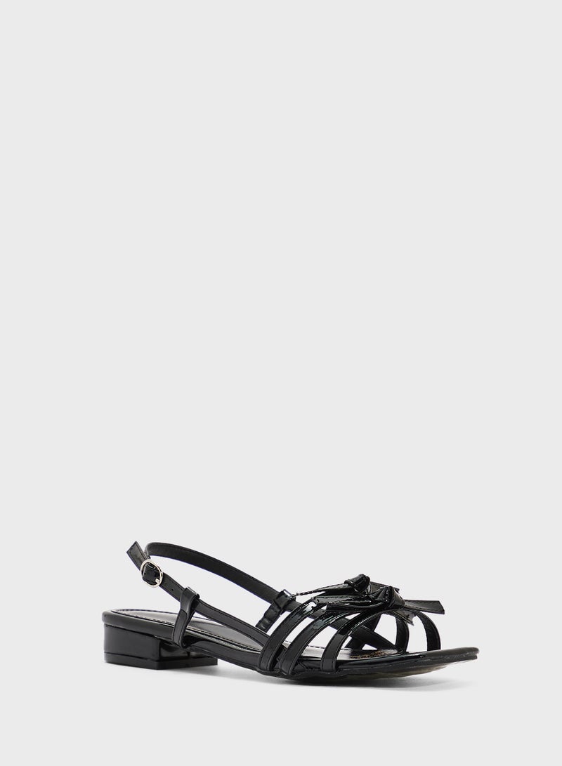 ELLA Flat Sandal With Bows - Image 2