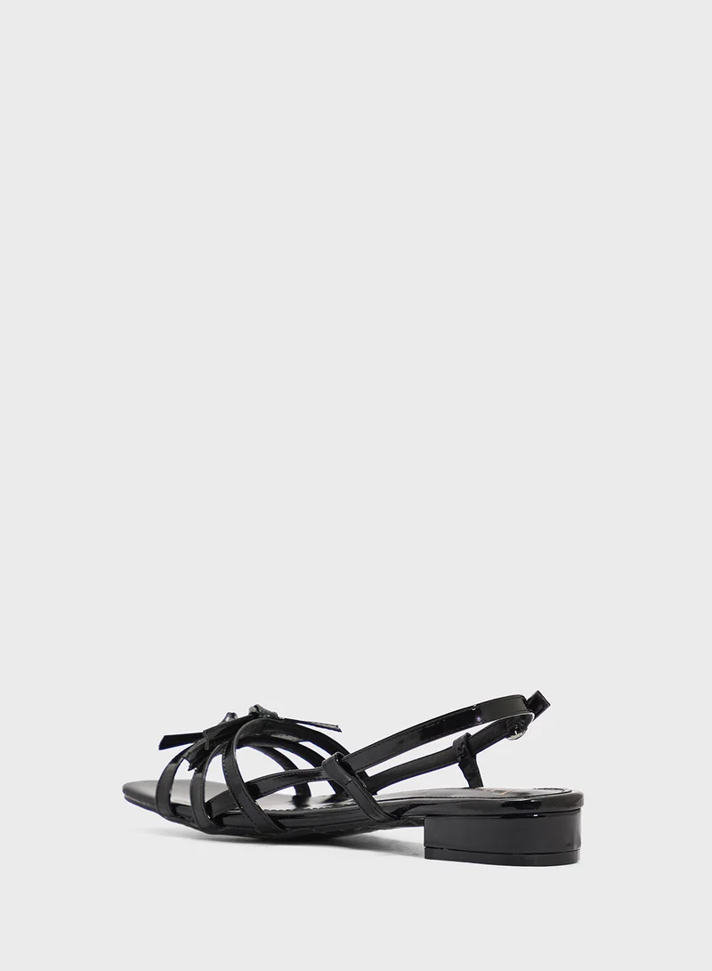 ELLA Flat Sandal With Bows