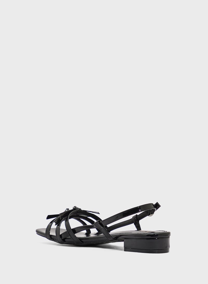 ELLA Flat Sandal With Bows - Image 3