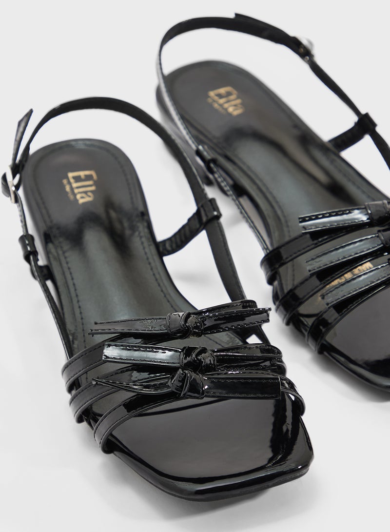 ELLA Flat Sandal With Bows - Image 4