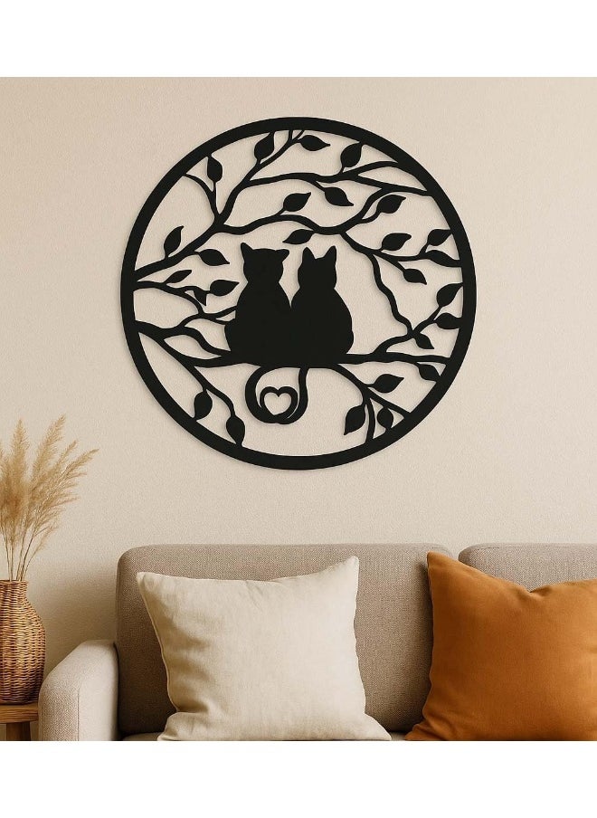 Horoof Home Horoof Home® Black Acrylic Cat Wall Art  - Image 1