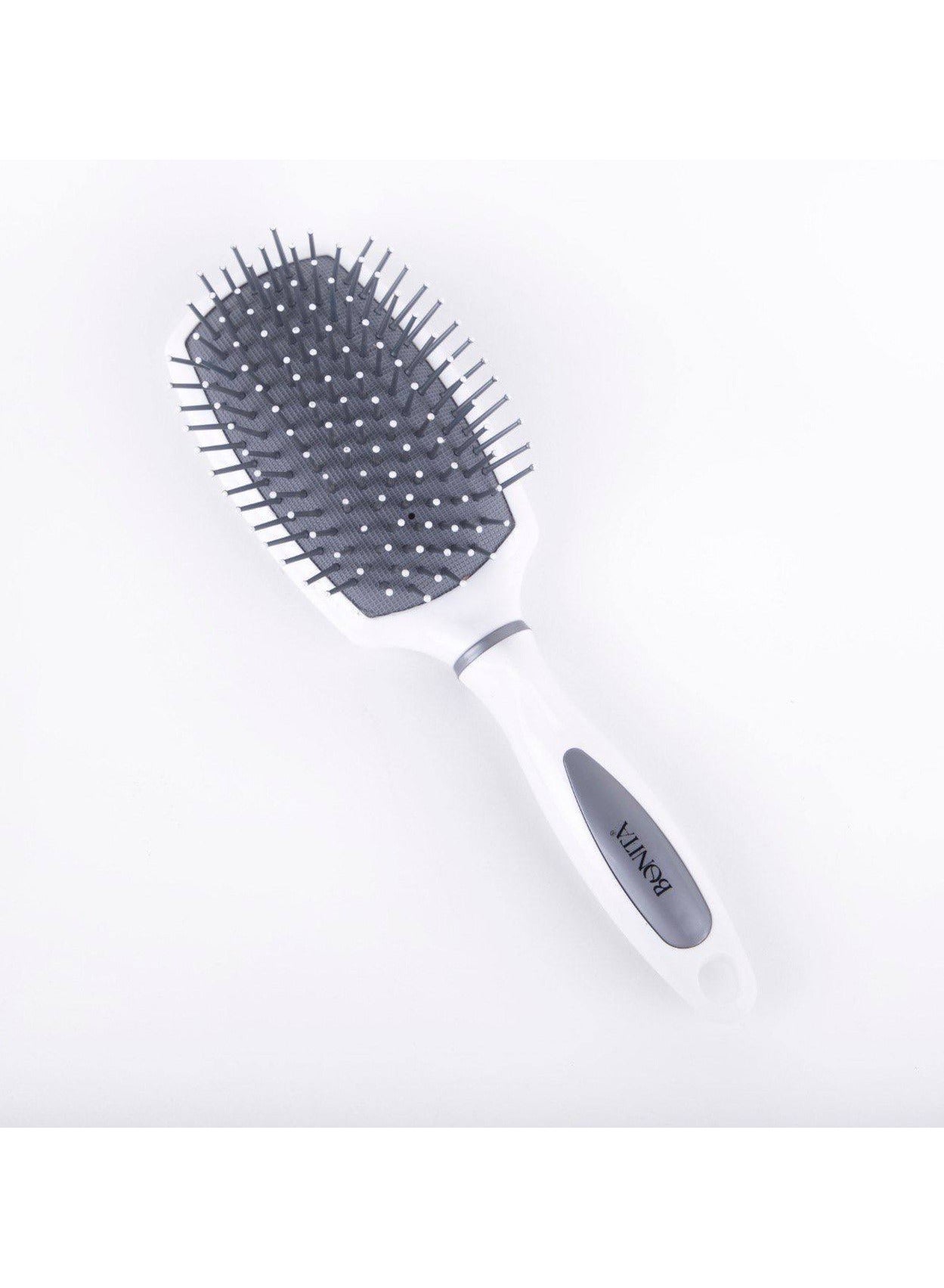 Bonita Square Round Hair Brush - White