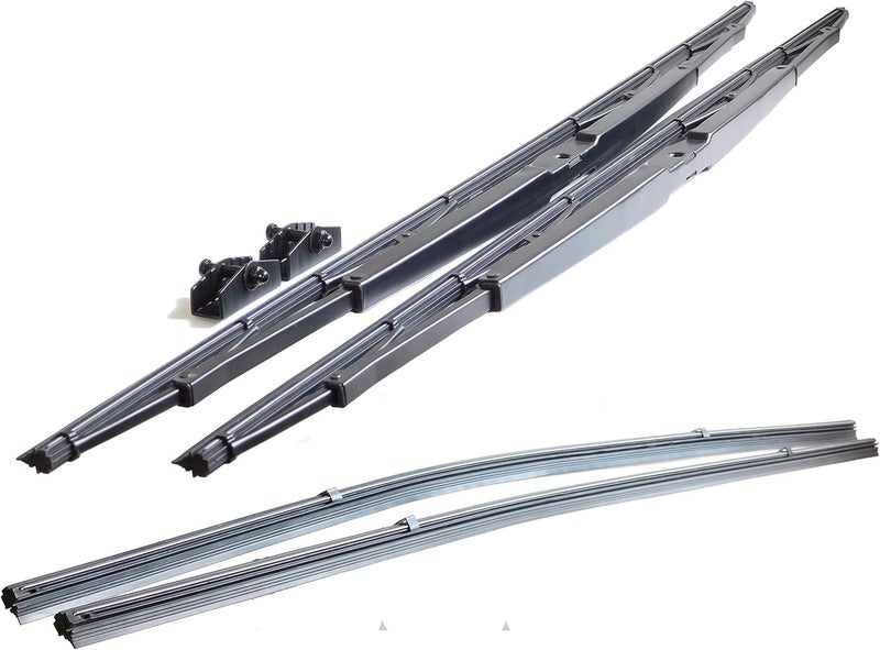 Renew زوج من شفرات مساحات الزجاج الأمامي الثقيلة 32 بوصة مع قاعدة عريضة للمركبات الترفيهية والحافلات - Image 1