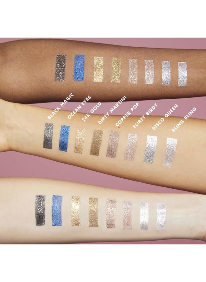 elf Liquid Glitter Eyeshadow, Long Lasting, Quick-Drying, Opaque, Gel-Based Eyeshadow For Creating High-Impact, Multi-Dimensional Eye Looks, Dirty Martini, 0.10 Fl Oz - Image 4