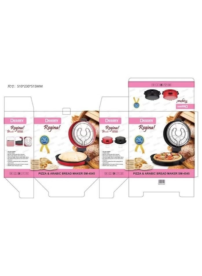 Dessini Regina Dessini Pizza & Arabic Bread Maker (Black, 45cm) - Image 4