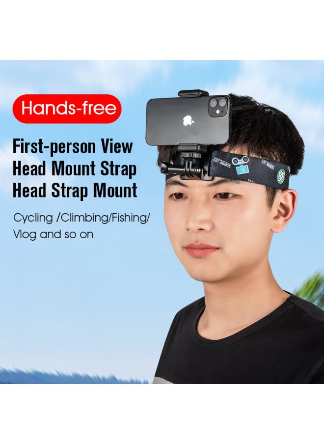 Generic Action3/4/Insta360 Ace Pro First Person View Headband Shooting Stand GoPro 8/9-Color:Blue  - Image 3