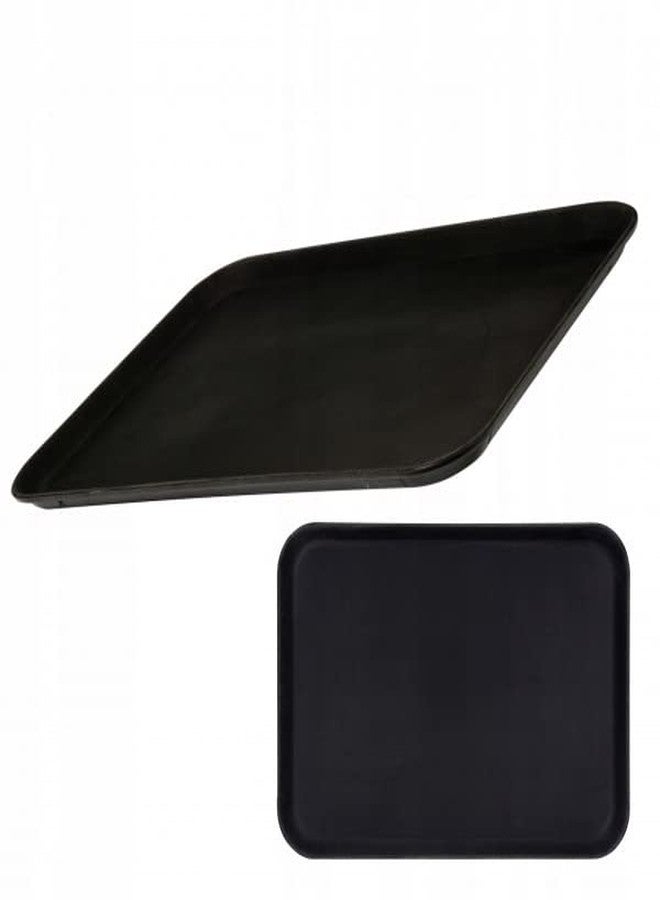 BIRDWING Dish Drainer Basket Plastic Tray to Collect Water | Premium Plastic Draining Tray | Fast Food Tray, Platter, Serving Tray for Breakfast, 35x45cm - Image 4