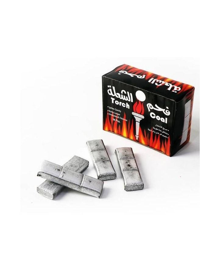 تورش فحم الشعلة سريع الاشتعال كبير 60 حبة 6 علبة - Image 2