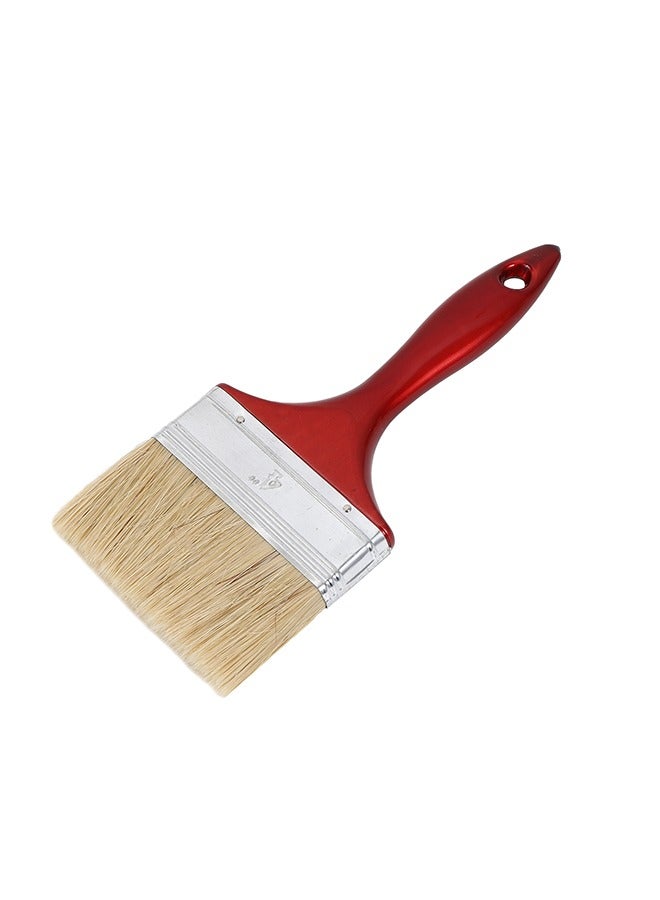 LAWAZIM Paint Brush -4inch- No Streaks Flat Trim Brush with Ergonomic Handle for High Precision Control -for DIY Professional Interior Exterior Home Improvement for Latex and Oil Paints & Wood Stains - Image 2