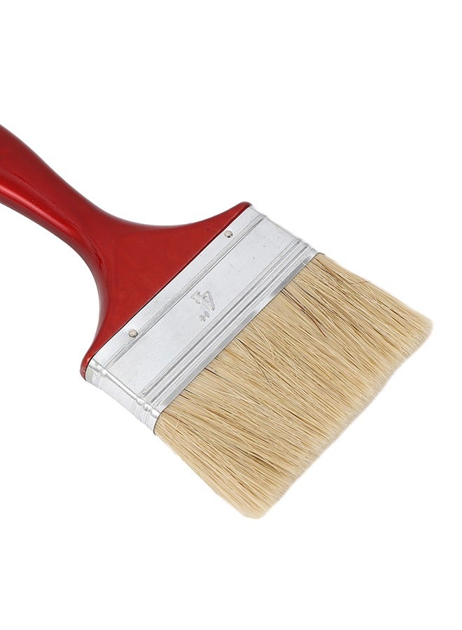 LAWAZIM Paint Brush -4inch- No Streaks Flat Trim Brush with Ergonomic Handle for High Precision Control -for DIY Professional Interior Exterior Home Improvement for Latex and Oil Paints & Wood Stains - Image 4