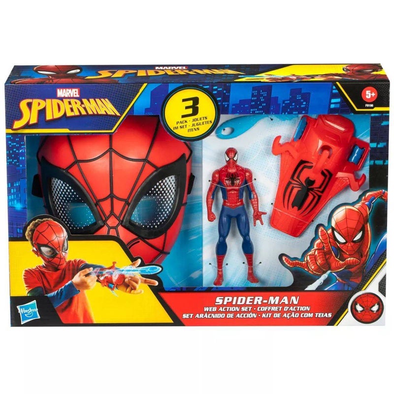 Marvel Spider-Man Web Action Set (15.24 cm, Pack of 3) - Image 1