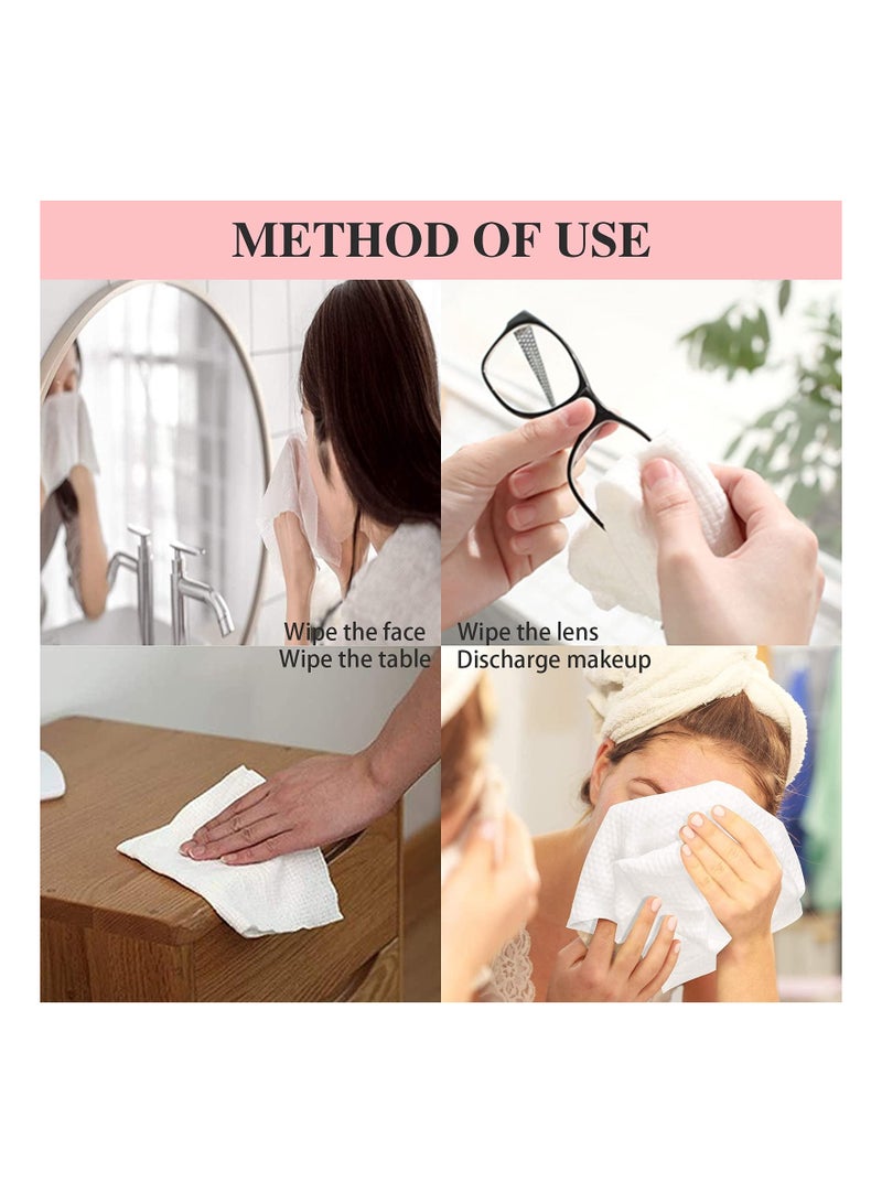Zikra Soft Compressed Towels, 100 Pure Cotton Disposable Mini Face Cleansers for Travel, Beauty, and Outdoor Sports - Portable Coin Tissue Pack - Image 5