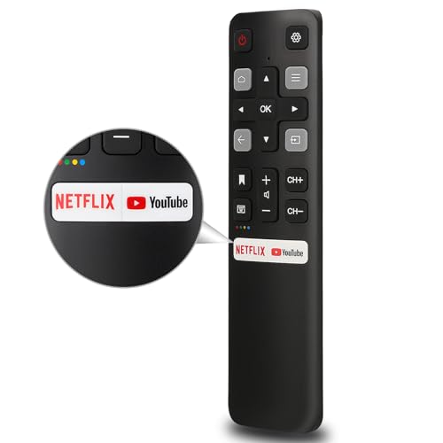 LOUTOC Replacement Remote Control Only for All TCL TV, Compatible for All TCL Android 4K UHD Smart TV(Without Voice Command) - Image 1