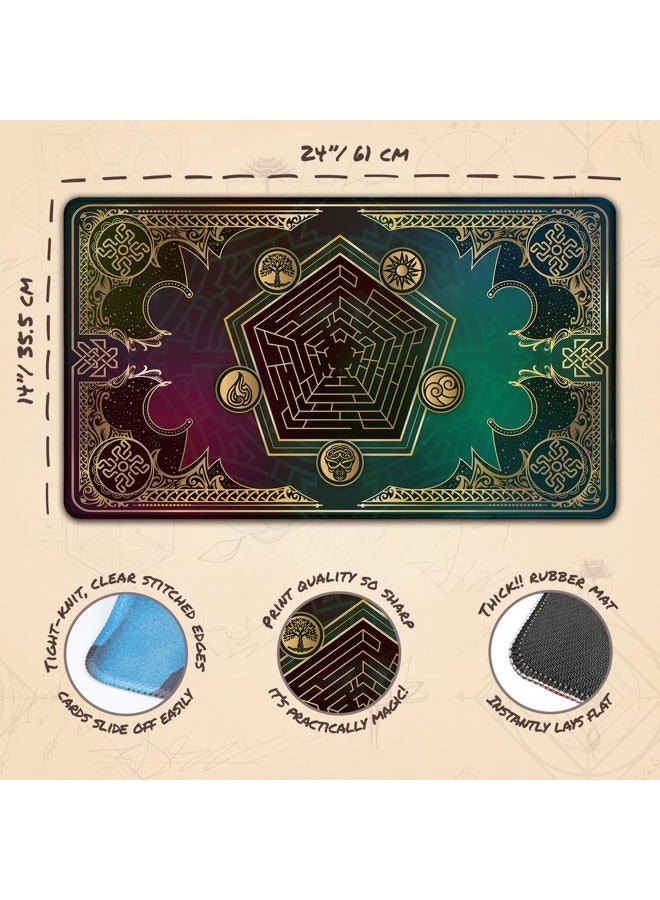 Paramint Mana Blast (Stitched) - MTG Playmat - Compatible for Magic The Gathering Playmat - Play MTG, YuGiOh, Pokemon, TCG - Original Play Mat Art Designs & Accessories - Image 4