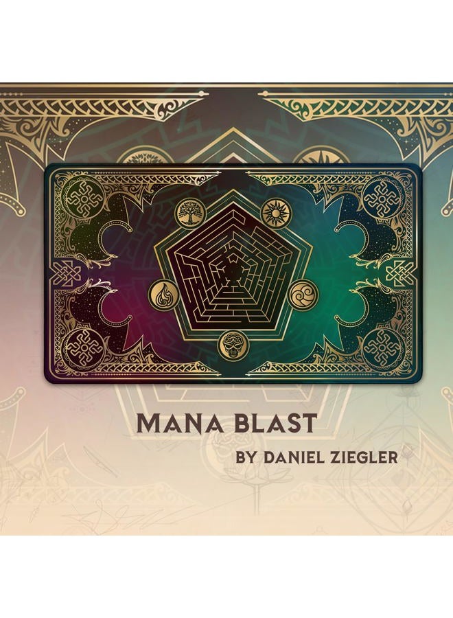 Paramint Mana Blast (Stitched) - MTG Playmat - Compatible for Magic The Gathering Playmat - Play MTG, YuGiOh, Pokemon, TCG - Original Play Mat Art Designs & Accessories - Image 3
