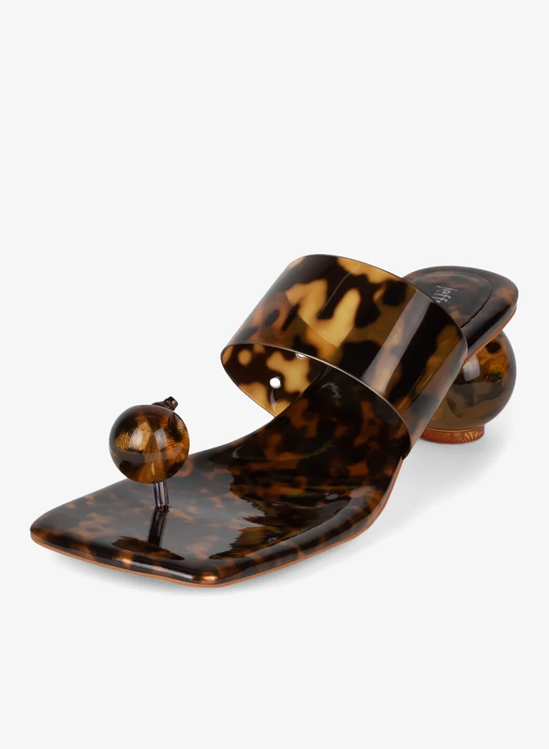 Jeffrey Campbell lucite spherical heeled Sandals