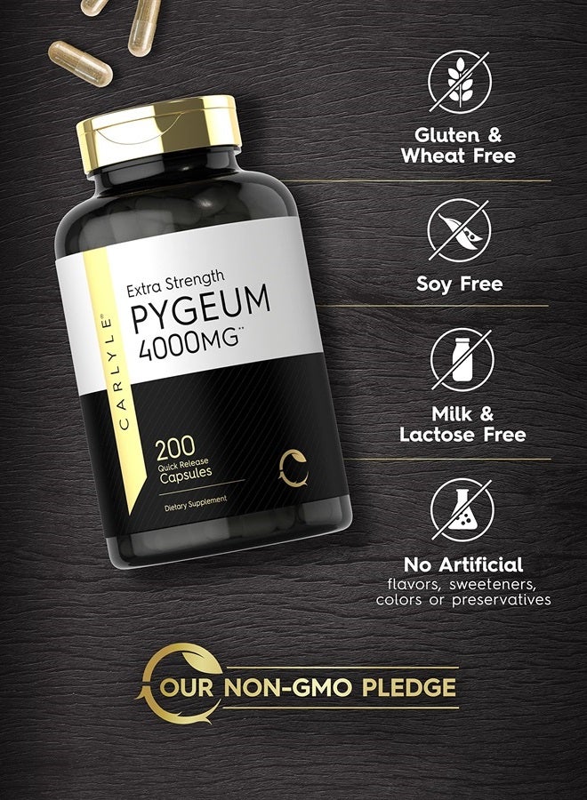 Carlyle لحاء البيجيوم الأفريقي | 200 كبسولة | مستخلص عالي الفعالية | مكمل خالي من الكائنات المعدلة وراثيًا وخالي من الغلوتين - Image 4