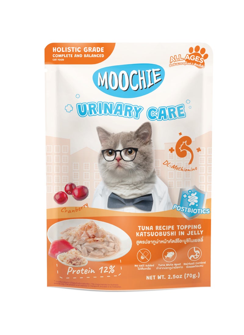 MOOCHIE moochie tuna recipe topping katsuobushi in jelly cat food for urinary care 70g pack of 6 