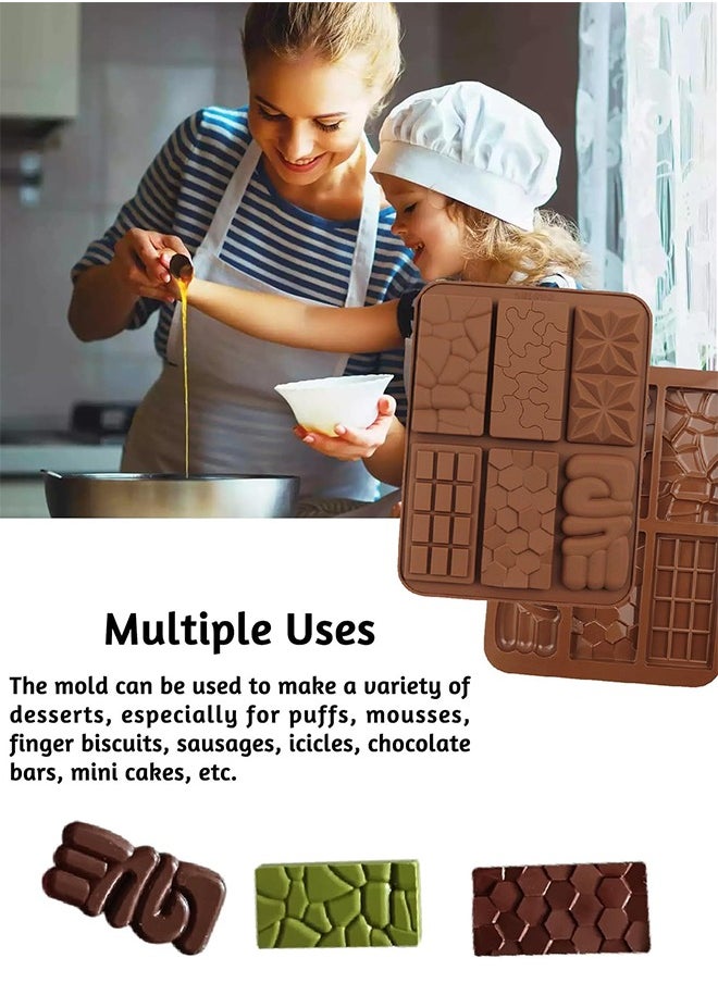 Lemon 2 Pcs Silicone Chocolate Molds, Dubai Chocolate Bar Pistachio Kit, Non-Stick, Chocolate Mold for Baking  - Image 4
