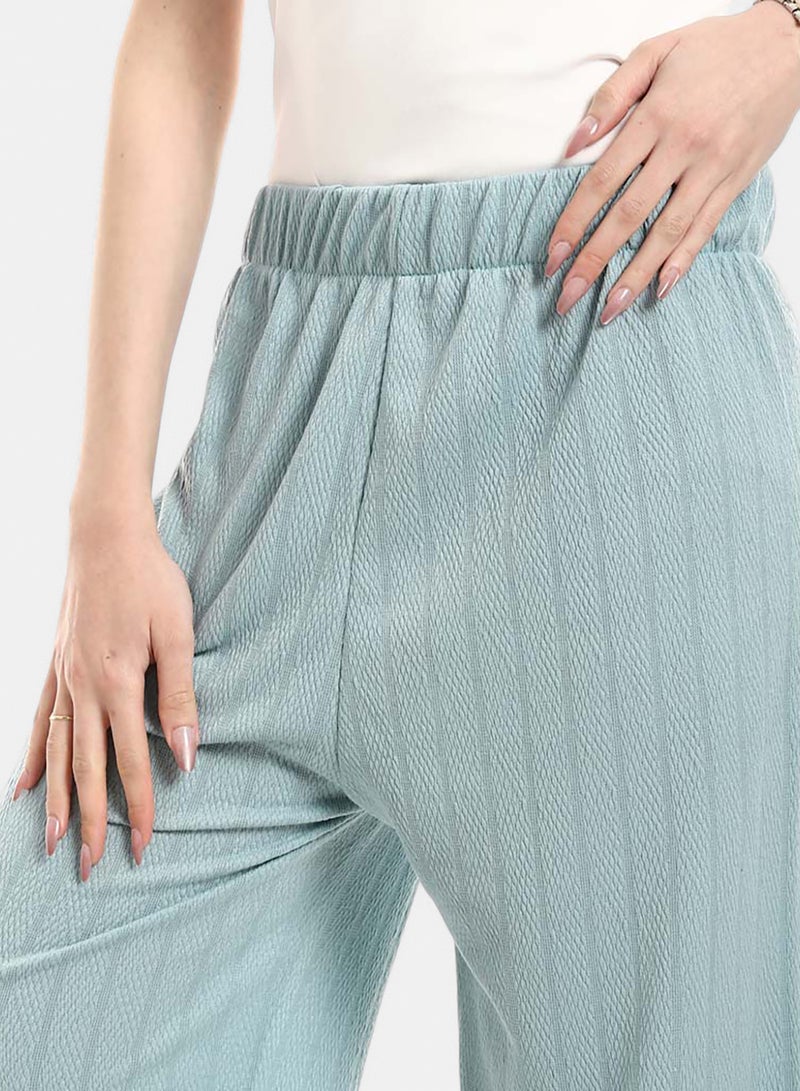 Red Circle Comfortable Elastic Waist Summer Lounge Pants - Image 3