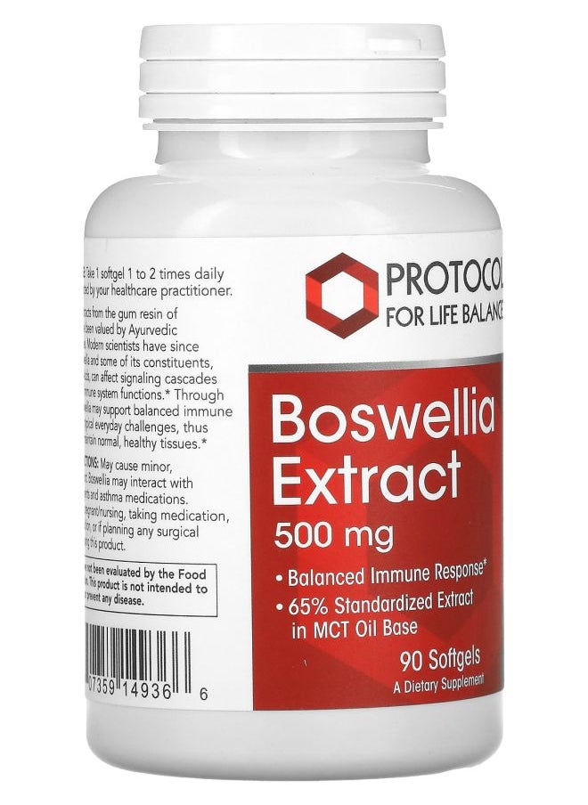Protocol For Life Balance Boswellia Extract 500 mg 90 Softgels  - Image 2
