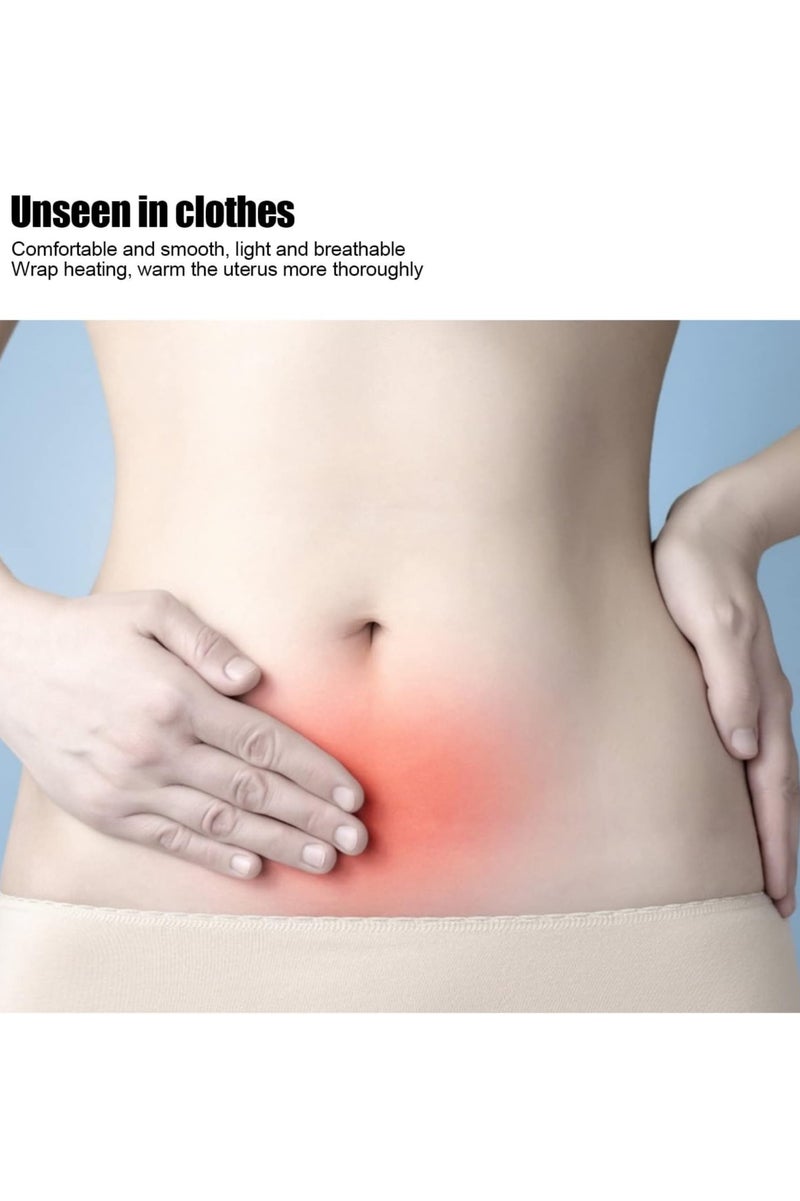 Y&D Portable Graphene Heating Massage Warm Heated Waist Belt Electric Heating Belt Plush Electric Heating Waistband Hot Compression Moxibustion Uterine Warming Belt Hot Compress Belt Without Power Bank Massager for Keep Warm and Pain Relief - Image 2