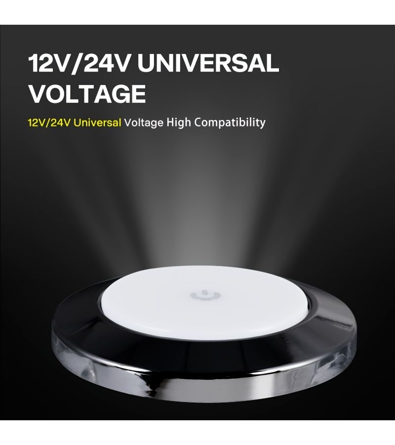Universal RV Interior Touch Ceiling Light Warm White 12-24V Energy Efficient Led - Image 4