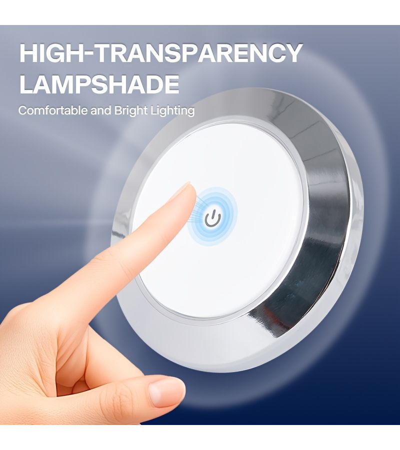 Universal RV Interior Touch Ceiling Light Warm White 12-24V Energy Efficient Led - Image 2