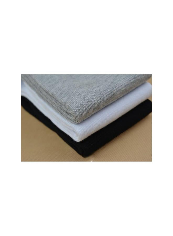 klarako 3 Pairs of Elastic Cotton Tabi Toe Socks (White+Grey+Black) - Image 5