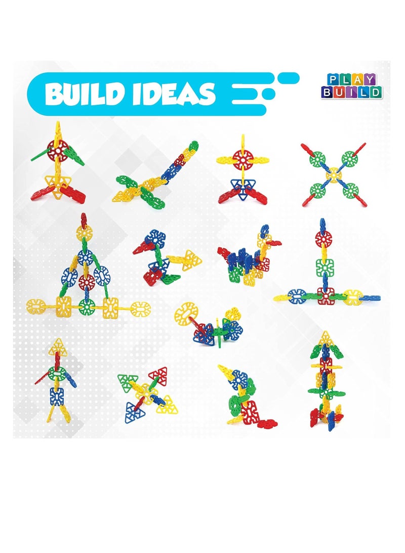 ممز بلانيت ألعاب اطفال البناء الموصلة  إنترلينكس، ألعاب جذعية متشابكة للأولاد والبنات، ألعاب للرضع والأطفال الصغار، ألعاب بناء جذعية إبداعية، لأعمار 3 سنوات فأكثر، بلاستيك- العاب اطفال - العاب تعليميه  - Image 4