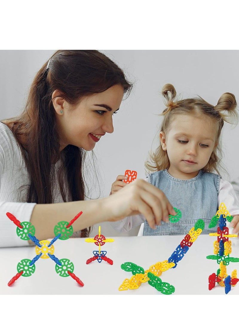 ممز بلانيت ألعاب اطفال البناء الموصلة  إنترلينكس، ألعاب جذعية متشابكة للأولاد والبنات، ألعاب للرضع والأطفال الصغار، ألعاب بناء جذعية إبداعية، لأعمار 3 سنوات فأكثر، بلاستيك- العاب اطفال - العاب تعليميه  - Image 5