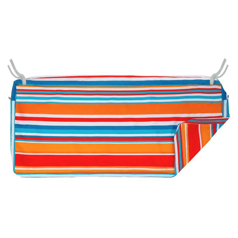 NettyPro Outdoor Loveseat Bench Cushion Cover 42 x 18 x 3 Inch, Water Resistant UV Protection Patio Furniture Swing Cushion Slipcover with Zipper, Replacement Cover Only - Image 1