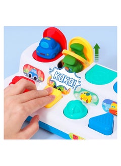 Bebiland Pop Up Baby Toy, Early Development Cause and Effect Learning Toy, Motor Skills, Interactive Montessori Toy, for 18 Months Baby Gift (Vehicle)  - Image 5