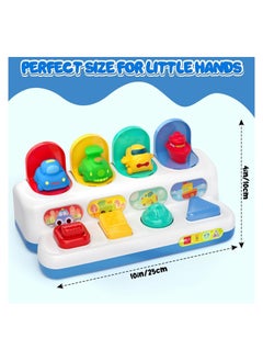 Bebiland Pop Up Baby Toy, Early Development Cause and Effect Learning Toy, Motor Skills, Interactive Montessori Toy, for 18 Months Baby Gift (Vehicle)  - Image 2