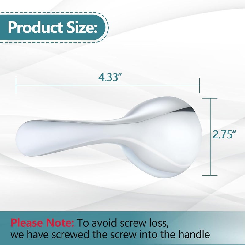 Ultrimkit Shower Faucet Handle Replacement for Delta 13/14 Series Tub Faucet RP48717, Chrome - Image 4