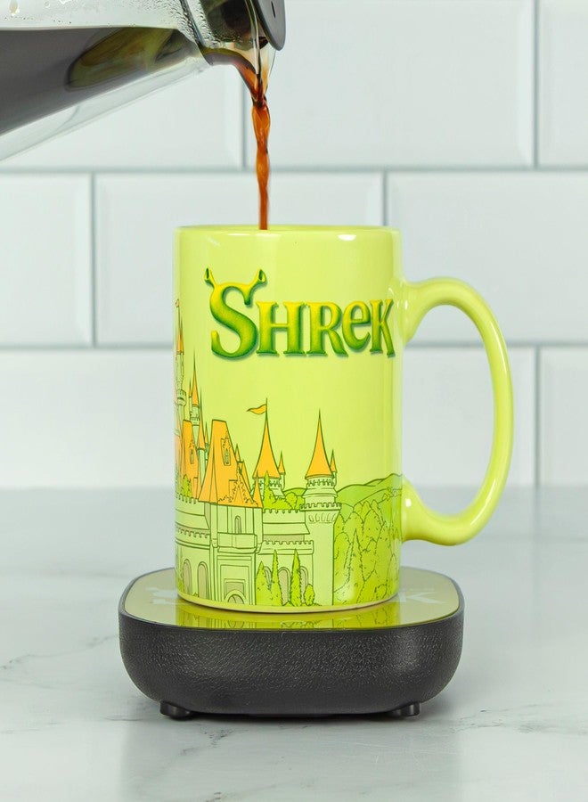 Uncanny Brands Shrek Mug Warmer 12oz Mug with Mug Warmer - Officially Licesned Ceramic Coffee Cup for Desk, Tea, Cocoa, and More - Image 2