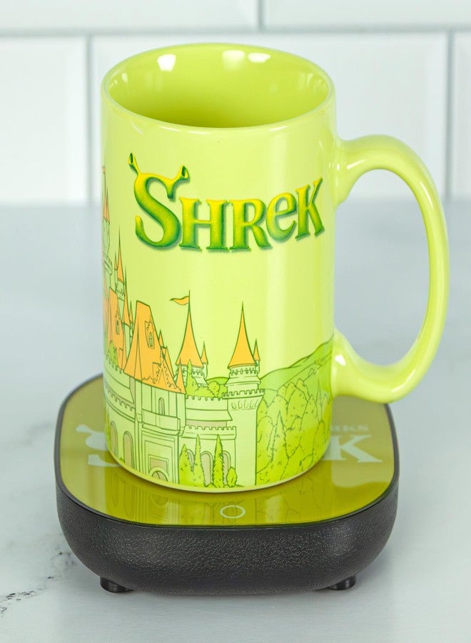 Uncanny Brands Shrek Mug Warmer 12oz Mug with Mug Warmer - Officially Licesned Ceramic Coffee Cup for Desk, Tea, Cocoa, and More - Image 4