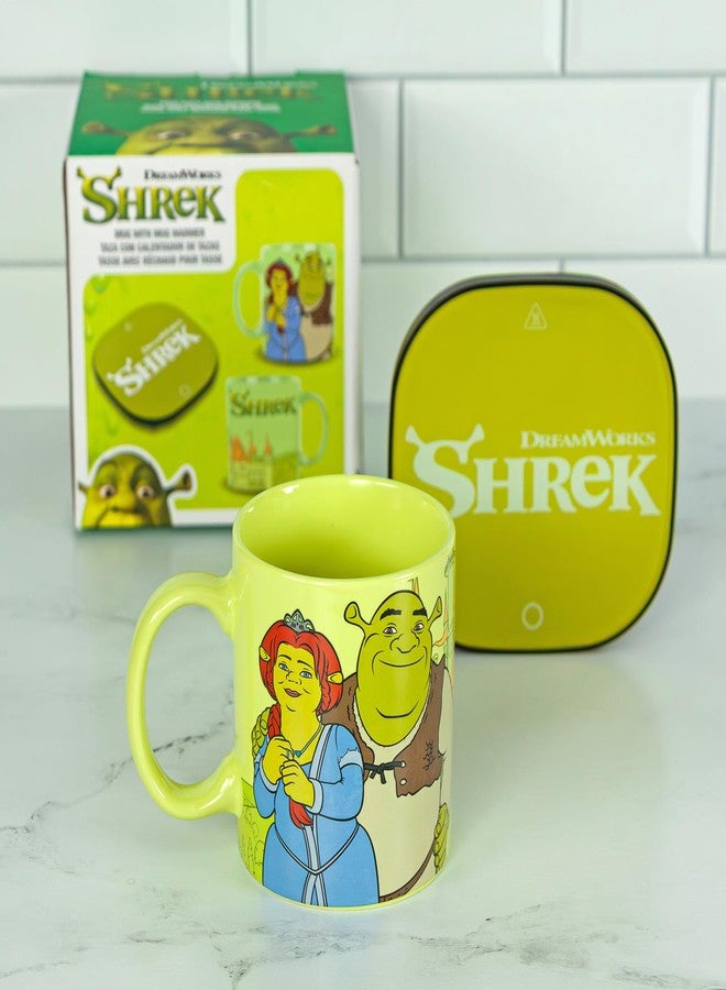 Uncanny Brands Shrek Mug Warmer 12oz Mug with Mug Warmer - Officially Licesned Ceramic Coffee Cup for Desk, Tea, Cocoa, and More - Image 3