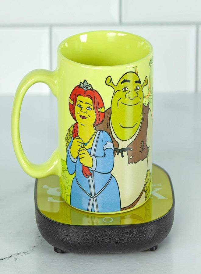 Uncanny Brands Shrek Mug Warmer 12oz Mug with Mug Warmer - Officially Licesned Ceramic Coffee Cup for Desk, Tea, Cocoa, and More - Image 5