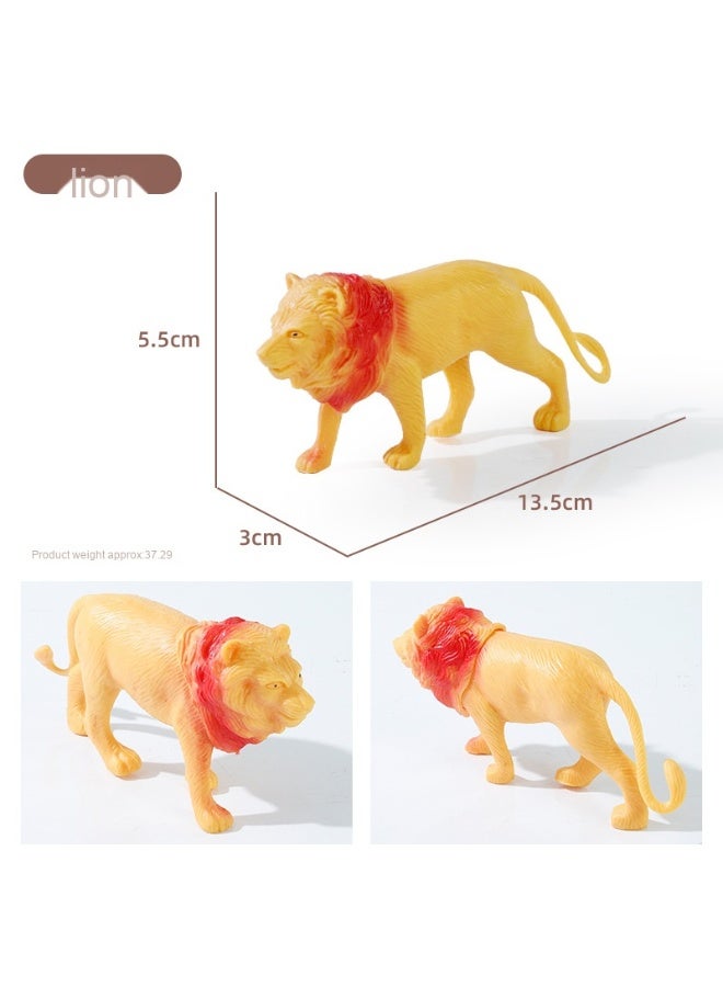 NIBEMINENT Children's Cognitive Simulated Wild Animal Toy Set