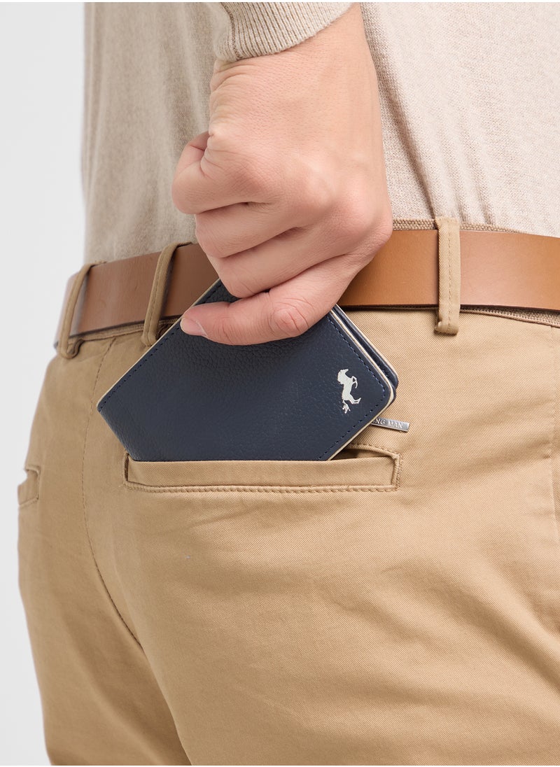 Robert Wood - Genuine Leather Two Tone Bi-Fold Wallet - Image 1
