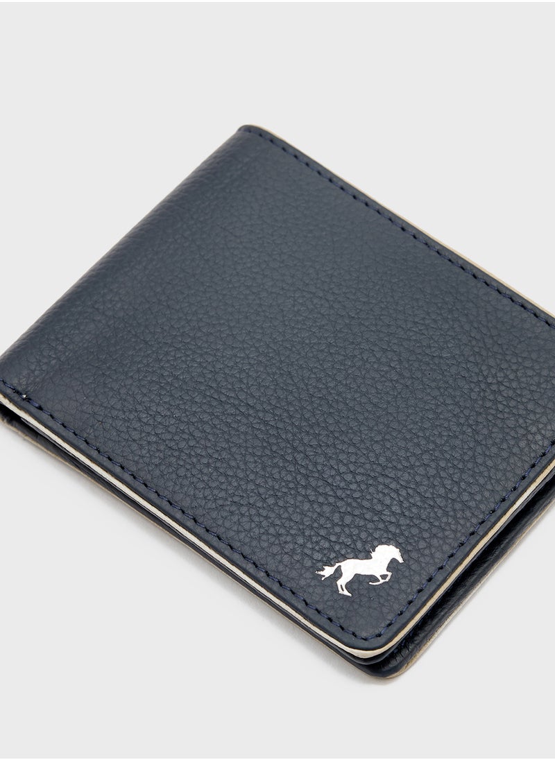 Robert Wood - Genuine Leather Two Tone Bi-Fold Wallet - Image 1