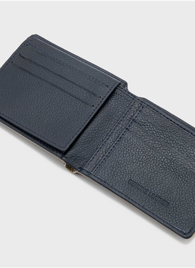 Robert Wood - Genuine Leather Two Tone Bi-Fold Wallet - Image 1