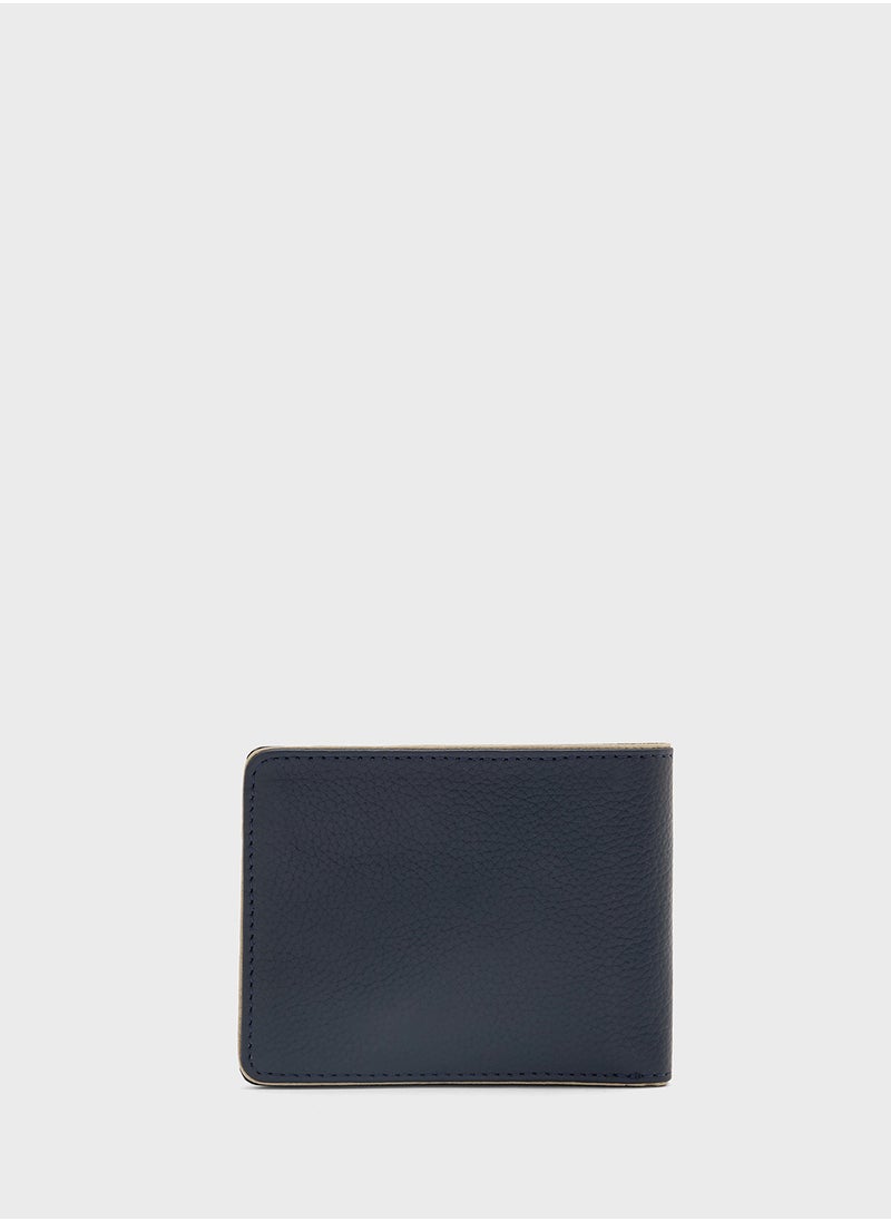 Robert Wood - Genuine Leather Two Tone Bi-Fold Wallet - Image 1