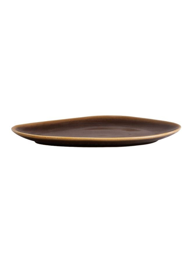 Ceramic Plate Brown 35x24x3cm - Image 3