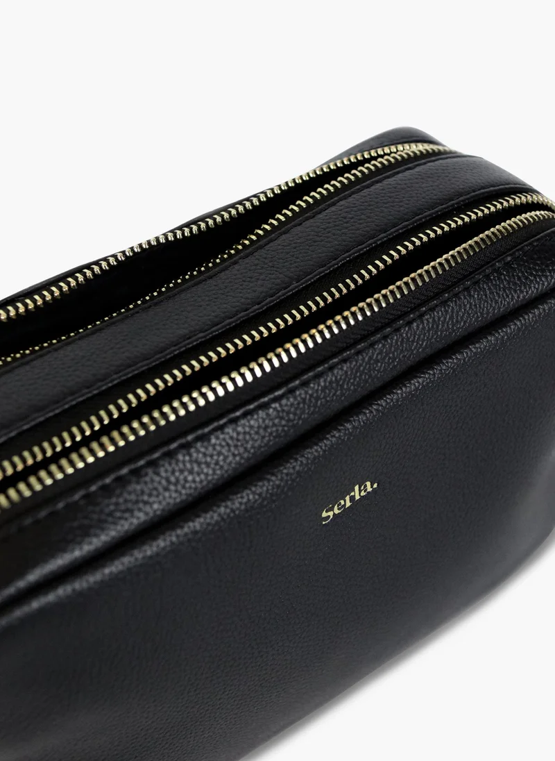 سيرلا حقيبة أليجرا كروس بودي بسحاب مزدوج