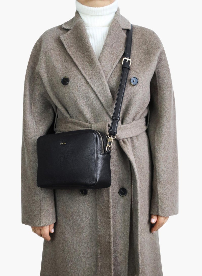 Serla Allegra Double Zip Crossbody Bag - Image 4