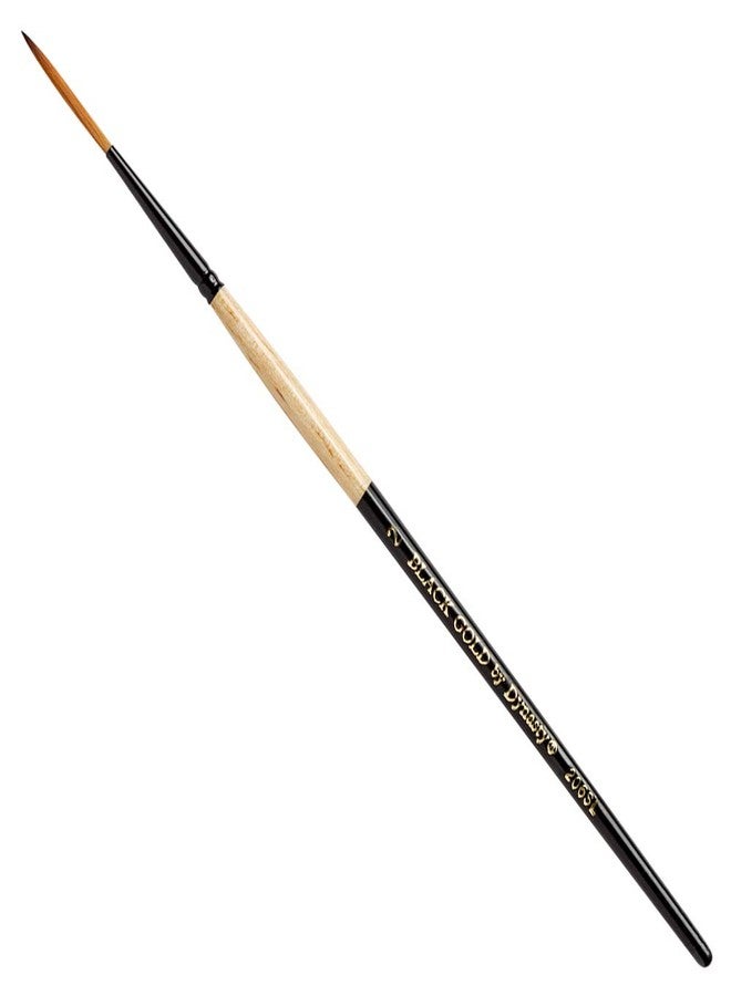 Dynasty' Dynasty Black Gold Series Synthetic Brushes Short Handle 2 script liner - Image 1