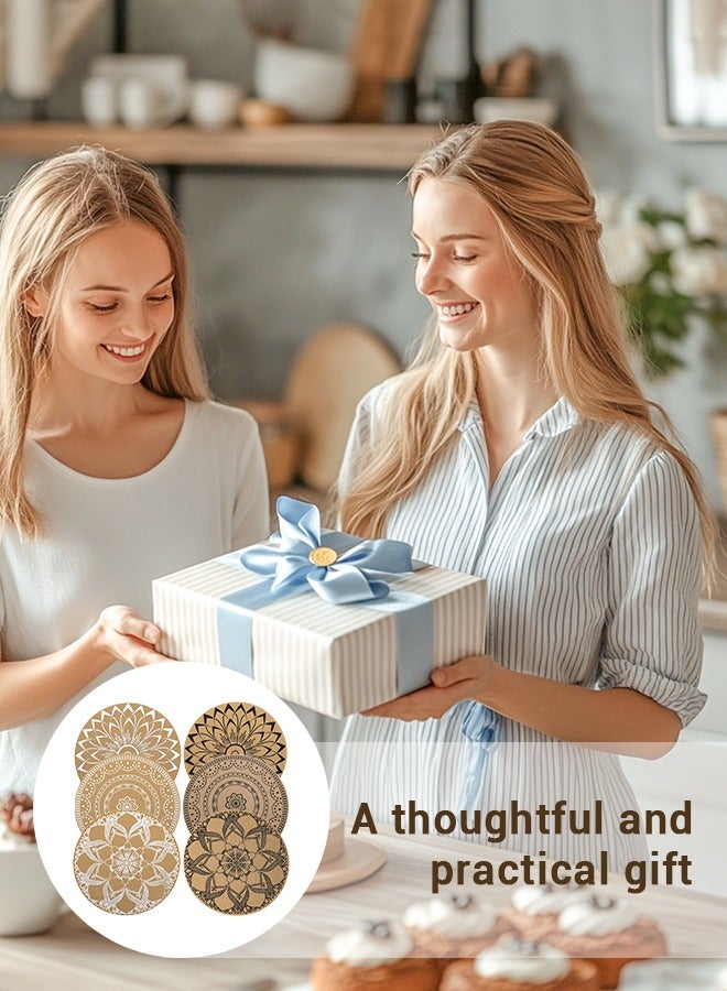 6 Pcs Round Woven Placemats， 15-Inch Washable Braided Placemats Table Mats with Tassels, Heat Resistant, Non-Slip, and Waterproof for Kitchen and Dining Decor - Image 2